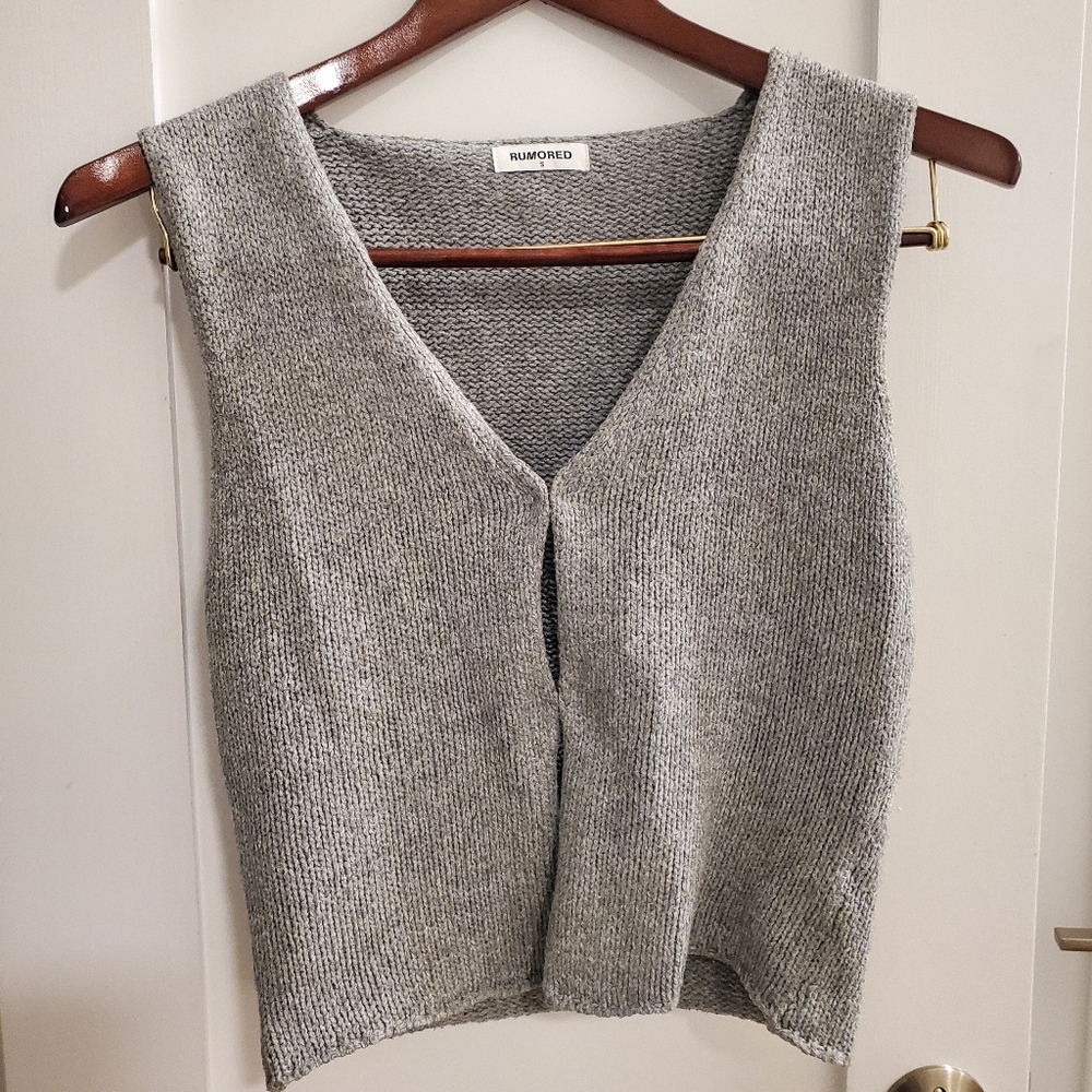 Rumored Prince Street Top, Size S, Grey, NWOT